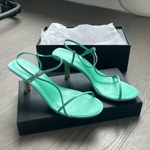 Tony Bianco Green Strappy Sandals